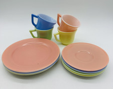 Vintage Hazel Atlas Pastel Moderntone Little Hostess Childrens Tea Set Missing 1