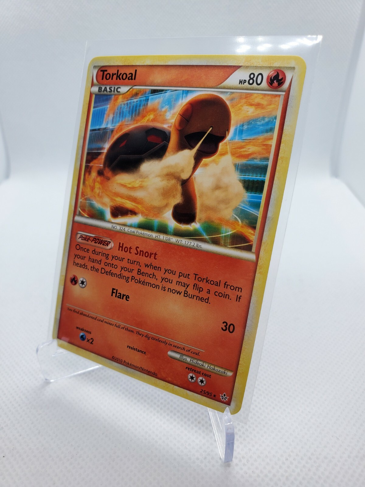 Torkoal - HeartGold SoulSilver Unleashed - Rare - 25/95 - NEAR MINT