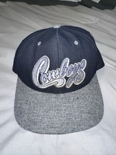 Vintage American Needle Dallas Cowboys Wool Snapback Hat Spell out Script