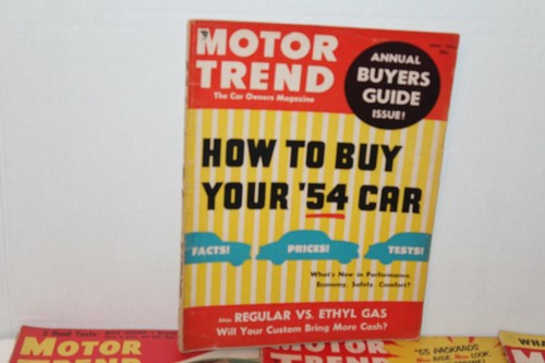 SEVEN VINTAGE MOTOR TREND MAGAZINES 1954-1956 - Picture 2 of 10