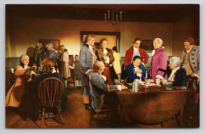 Jolly Gathering the Raleigh Tavern Apollo Room Williamsburg Virginia Postcard