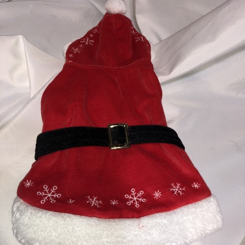 Dog Pet Santa Outfit Holiday Christmas Party costume Small/61b