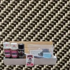 Hydro Dipping Kit- Carbon Fiber Black/Clear Film, Activator, Paints