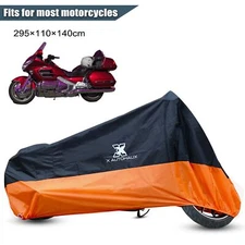 Waterproof XXXL Motorcycle Cover For Harley Davidson Heavy Duty UV Snow Storage