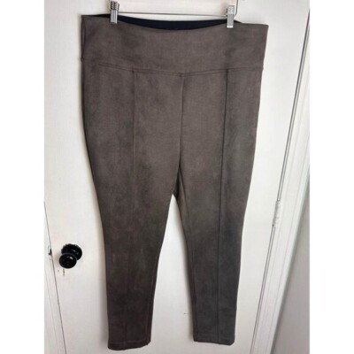 Andrew Marc Women's Super Soft Stretch Faux Suede Pull On Pants size XL #0916