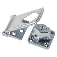  Chrome-Plated  Zinc  3-1/2 in. L Keyed Hasp Lock  