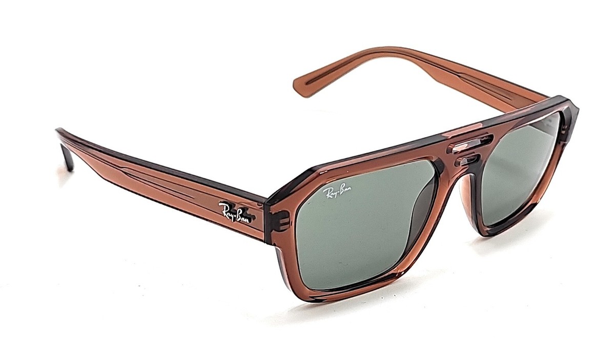 小物 y2k archive RayBan sunglasses brown Ray-Ban Corrigan RB4397 6678/82 Brown/Dark Green Bio-Based