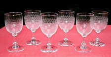 Baccarat St Louis Wine Crystal Glasses Verre A Vin Cristal Grave Art Nouveau ALB