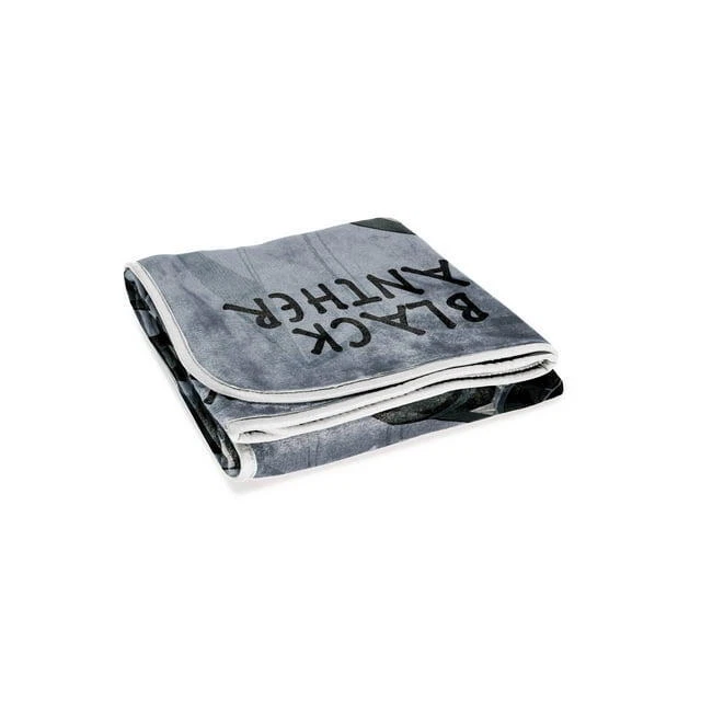 Black Panther King Silk Touch Throw, 40 x 50, Microfiber, Black, Marvel - Image 2 of 4
