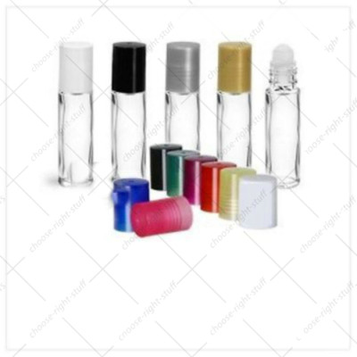 10 ml Klarglas FLASCHE leer ROLL ON REISE MINI PROBE ÖL PARFÜM Flasche UK