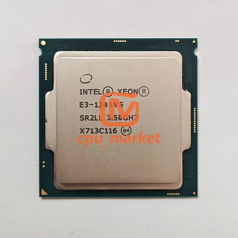 Intel Xeon E3-1245 v5 SR2CU SR2LL 3.5GHz 4 Cores 8MB 80W LGA1151 CPU Processor - Image 2 of 3