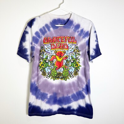 Grateful Dead T-Shirt Purple Dancing Bear Tie Dye Vintage Style