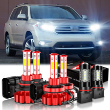 For Toyota Highlander 2011-2013 Combo Led Headlight Hilo Beam Fog Light Bulbs