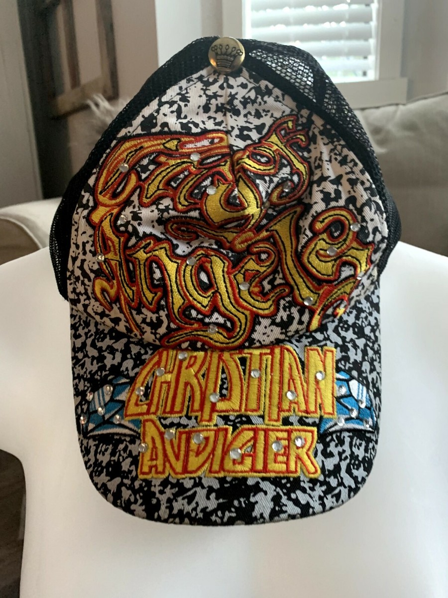 City of Angels Retro Christian Audigier Vintage Authentic Cap Y2K Designer Hat Christian Audigier COA Hat Cap Unisex Truckers City of  main image 4