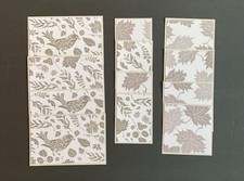  2539 FALL LEAVES BIRDS PREMADE SCRAPBOOK MAT SET CARD MAKING EPHEMERA - TONYA