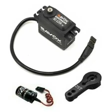 Savox SC-1256TG Black Titanium Gear Servo W/ HORN GLITCH BUSTER ARRMA 1256