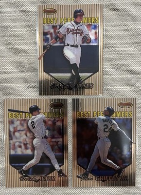 1999 Bowman s Best Best Performers FOIL Refractor Lot Jeter Griffey Jr Chipper