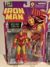 Marvel Legends Iron Man Model 01 Gold 6  Action Figure 2024 Retro Card Hasbro