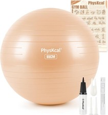ProBody Pilates Ball Exercise Ball Yoga Ball, Multiple Sizes Stability Ball Chai