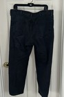 MEN'S NAVY BLUE COTTON JEANS- BY: LAND'S END TRADITIONAL FIT- SIZE: WAIST 35 IN. — photo 3