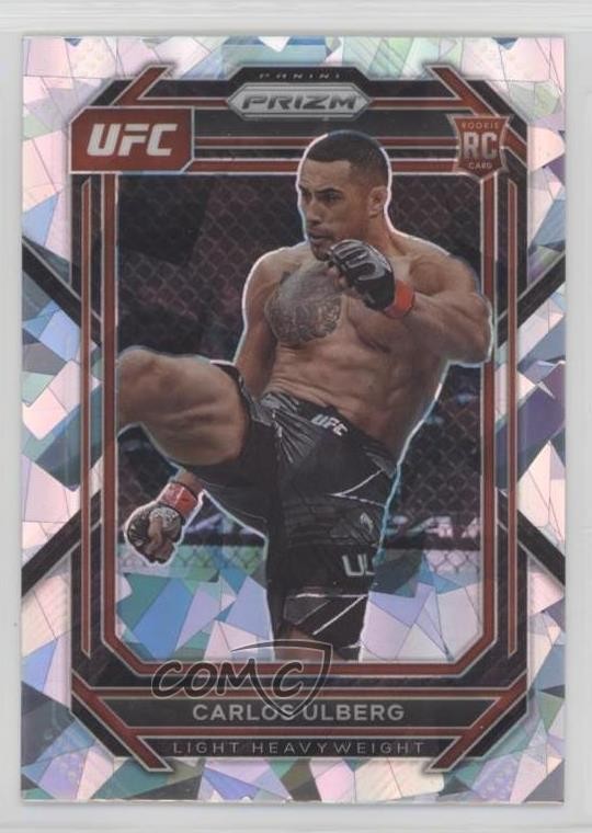 2023 Panini Prizm UFC Ice Prizm Carlos Ulberg #134 Rookie RC 0cf3