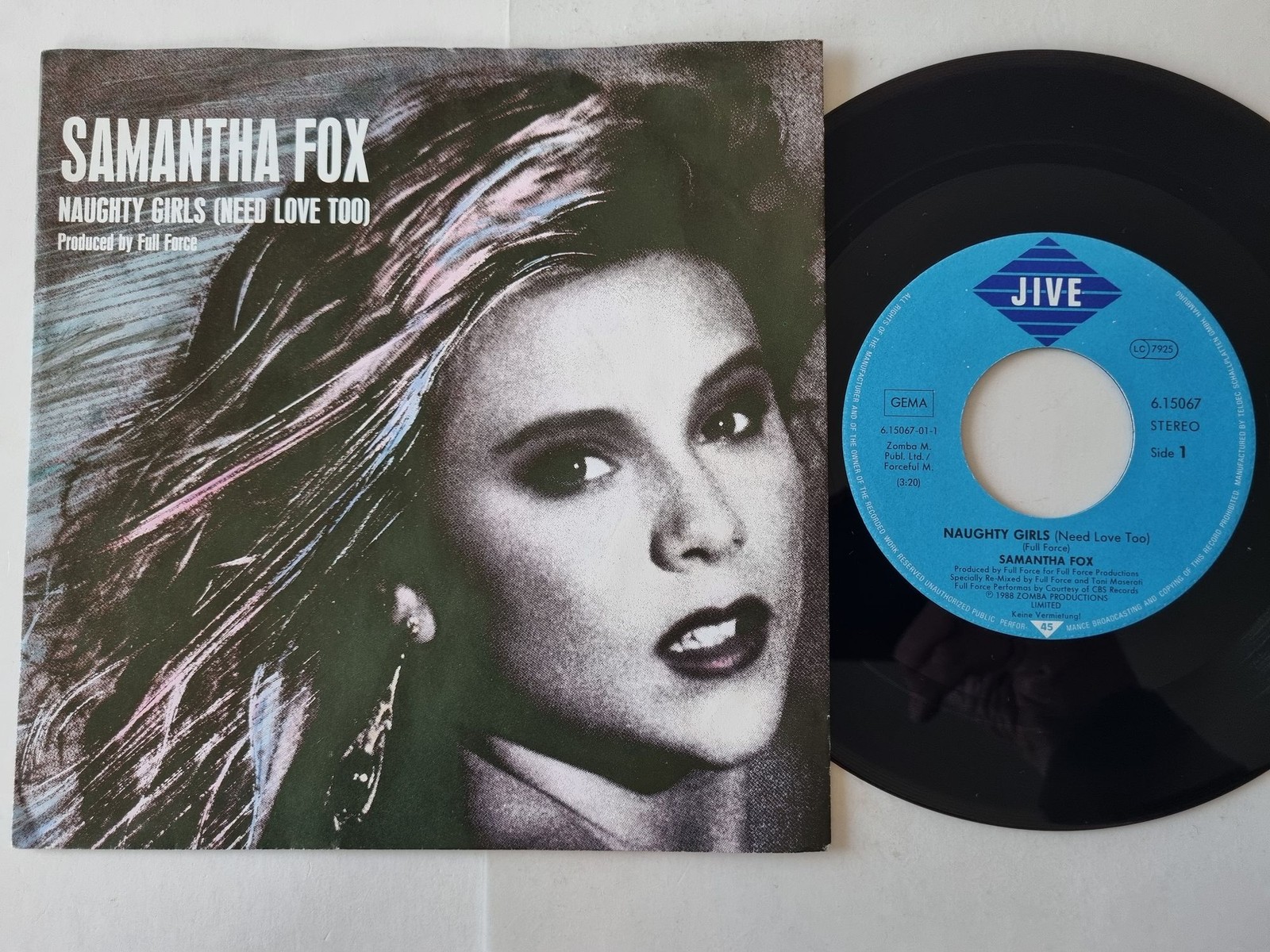 Samantha Fox - Naughty Girls (Need Love Too) 7'' Vinyl Germany