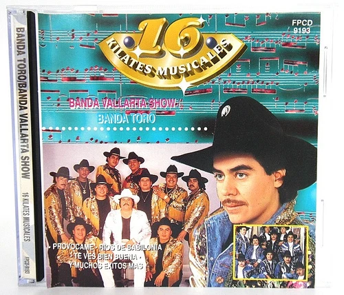 Banda Toro/ Banda Vallarta Show – "16 Kilates Musicales" - 1994 - Banda CD