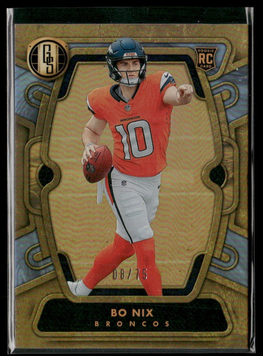 2024 Panini Gold Standard Football Bo Nix RC Platinum /75