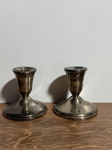 Sterling Weighted Candlesticks | eBay