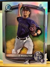 JB Middleton - Rockies: 2025 1st Bowman Draft Chrome Refractor #BDC-78 