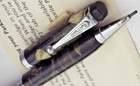 PARKER  CHALLENGER GREEN BLACK  MARBLE MECHANICAL PENCIL 1938 0.9mm lead Working — photo 3