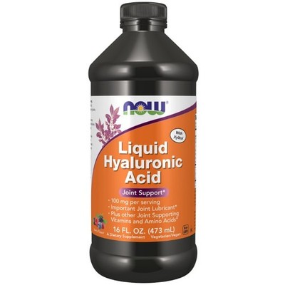 Hyaluronsäure 100 mg 16 fl oz (473 ml) Flüssigkeit Beerengeschmack Now Foods