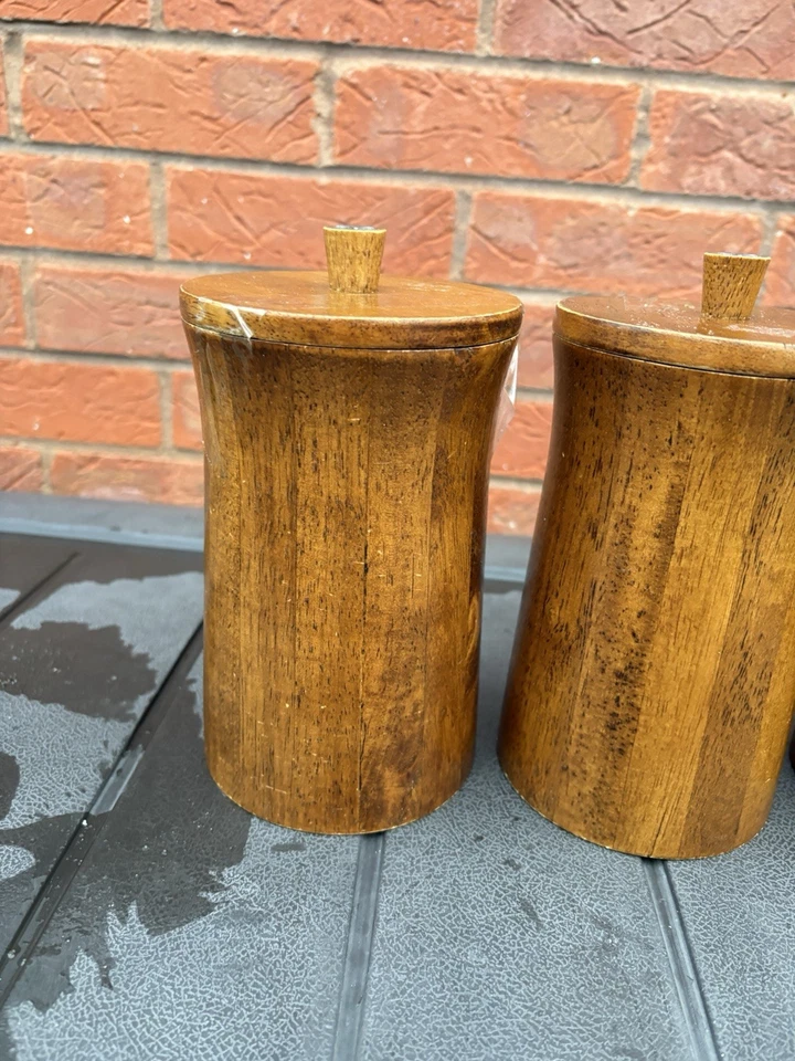 Vintage Wooden Kitchen Caddies X3 - Image 2 of 4