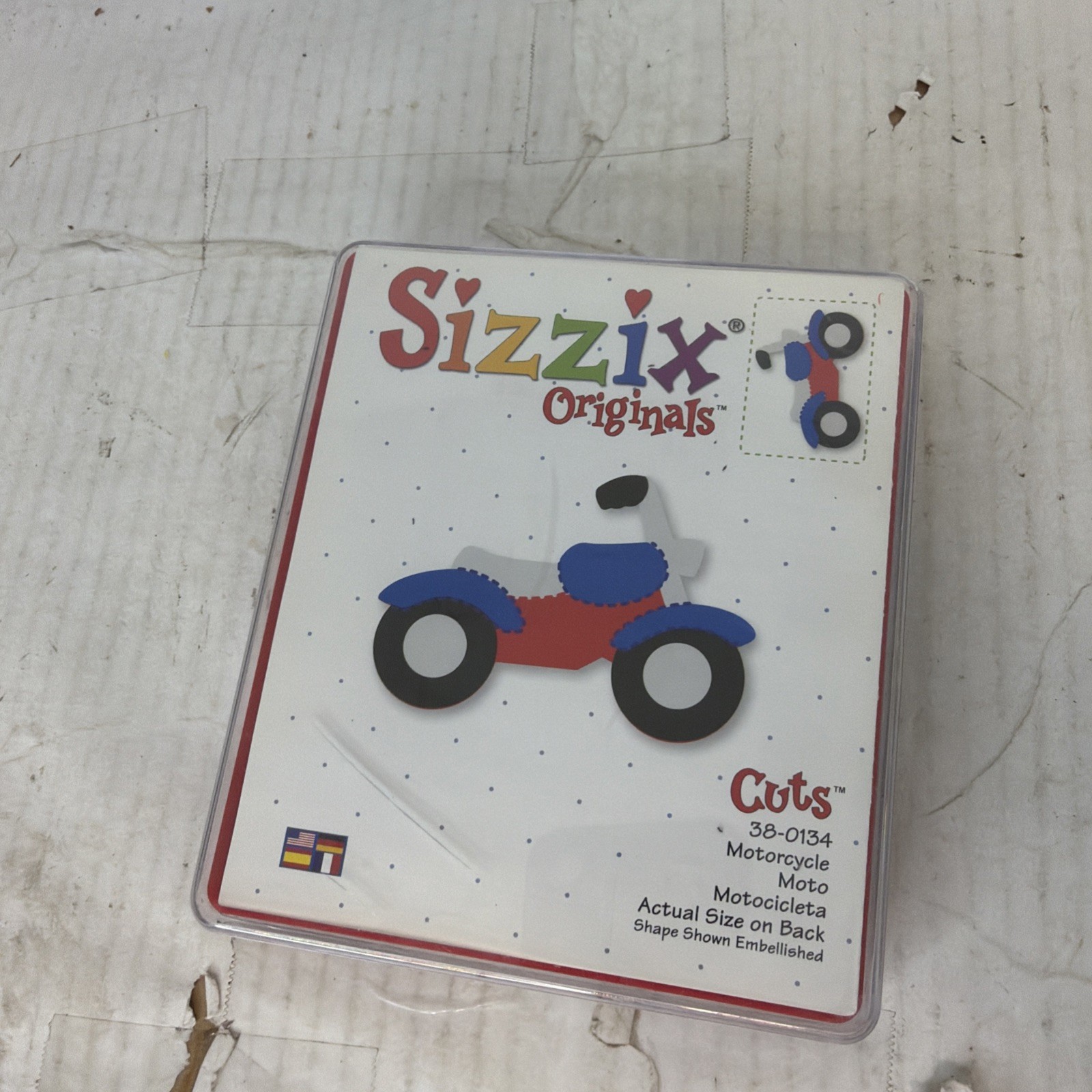 SIZZIX Original Die 38-0134 Motorcycle New And Sealed Rare