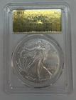 2025 PCGS MS70 American Silver Eagle First Strike Gold Label 1 Of 2025