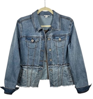 ジャケット・アウター tribal Tribal Jeans Jacket Womens Small Denim Jean Jacket Streetwear