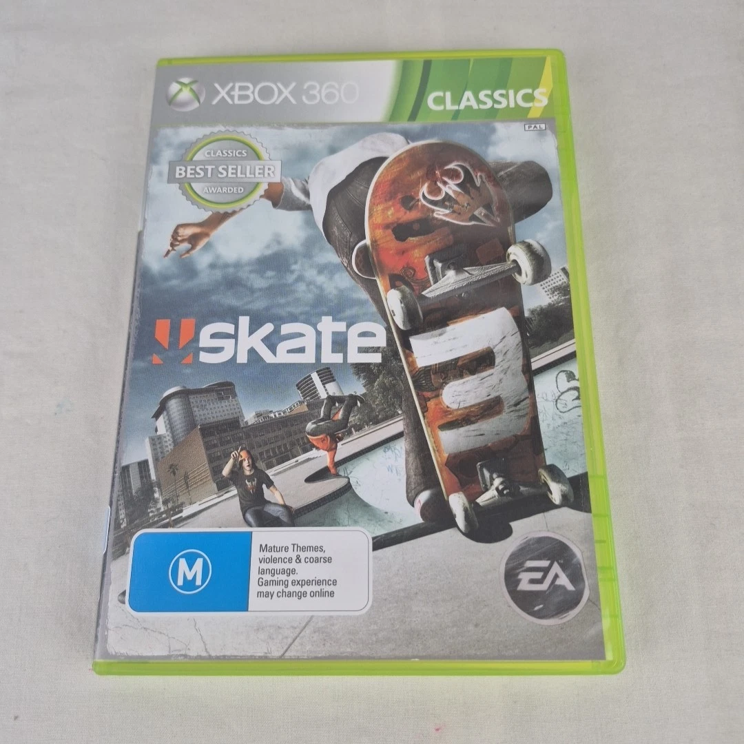 Jeu Skate 3 Pour Xbox 360 - Occasion En Bon état, Avec Notice, PEGI 18