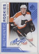 2018-19 Upper Deck SP Game Used Authentic Rookies Blue Mikhail Vorobyev Auto hn6