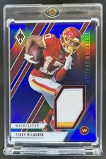 2021 Panini Phoenix Terry McLaurin Veteran Materials Patch Blue #/25