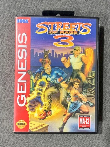 Vintage 1994 Streets of Rage 3 Sega Genesis CIB Complete Tested Cleaned