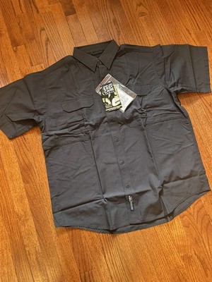 5.11 Tactical Short-Sleeve Button Up Shirt, Charcoal, Style 71152, Size XL