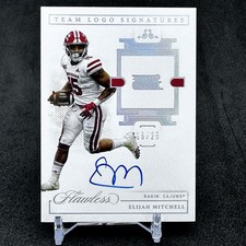 2021 Flawless Elijah Mitchell Team Logo Signatures Jersey Match #15/25
