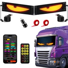 2PCS LED Eyes for Car Windshield, 23.6x4.72in Devil Eyes Light for Cars, Ojos...