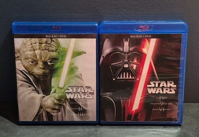 Star Wars Prequel & Original Trilogy Blu-ray + DVD 12 Disc Set Episodes I-VI