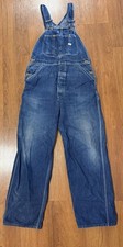 Vintage Lee Jelt Denim Bib 36x30 Overalls Union Made Sanforized USA 50s 60s
