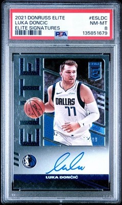 2021-2022 PANINI DONRUSS ELITE LUKA DONCIC  ELITE ON-CARD AUTO 77/99 JSY MATCH🔥