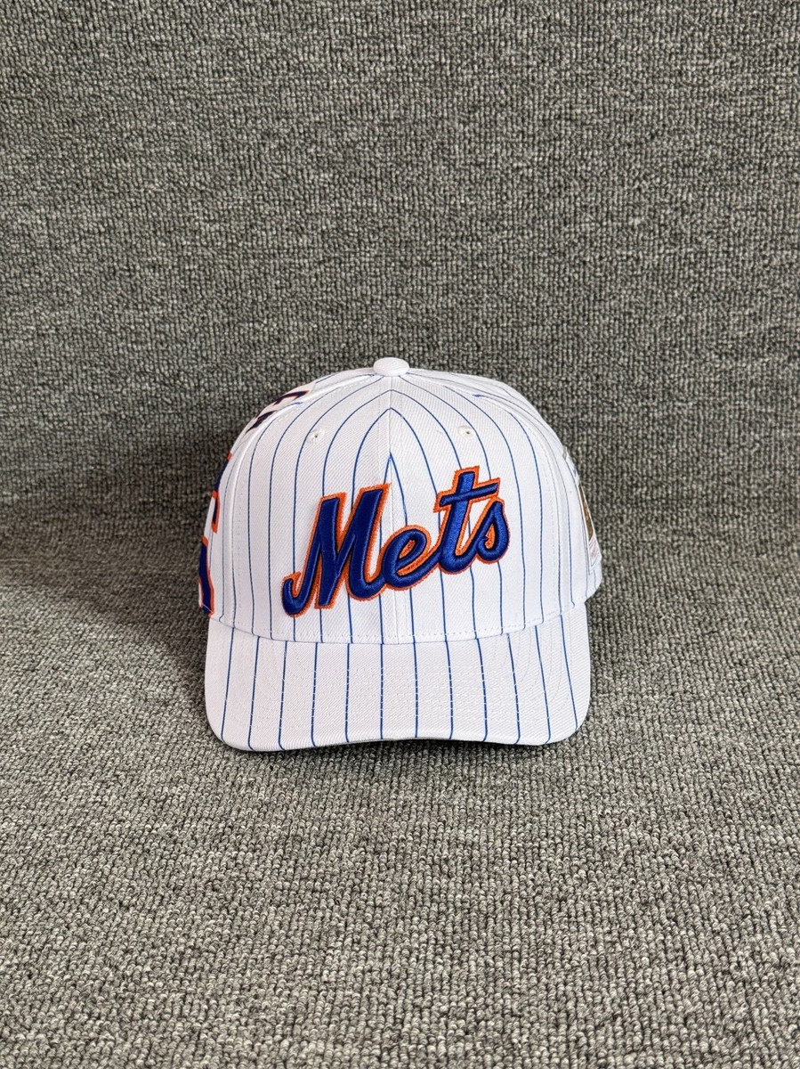 Mitchell & Ness Mets Gooden Snapback Pinstripe Hat White S1324