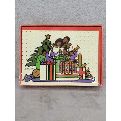 Vintage Blacksmiths Cards Bob Smith African American Family Christmas Box of 12