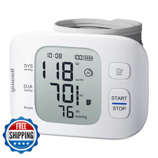 Yuwell Wrist Blood Pressure Monitor - Clinical Accuracy, Home Use, FDA Reg.