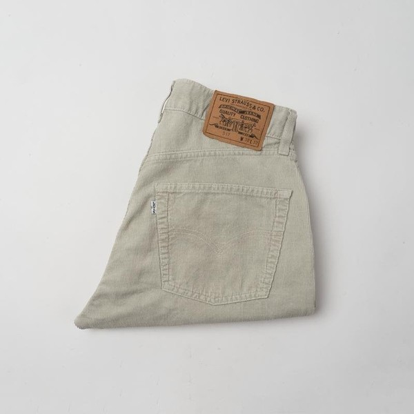 Women Levi's Trousers Beige Cotton 38 / M / 46